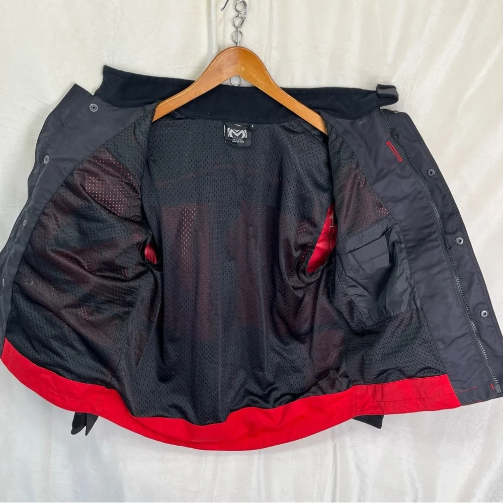 Vintage Moose XCR Racing USA Jacket Red Motorcycle Motocross Gear Youth Large